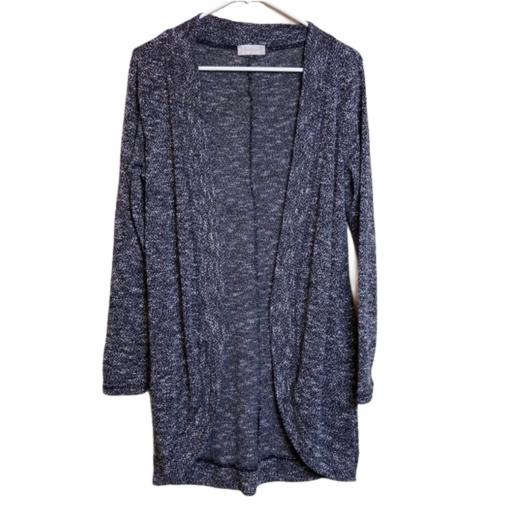 Altar’d State Gray‎ White and Black Open Cardigan Size Small